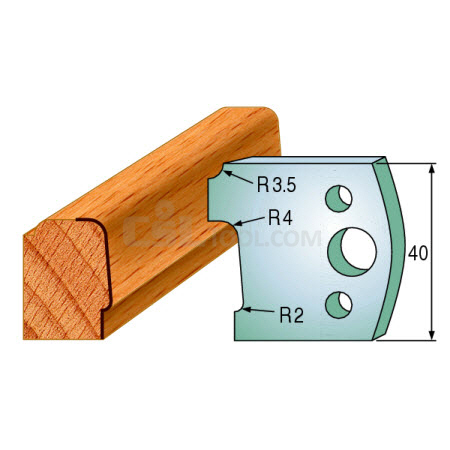 Pair of Universal Profile Knives 40 x 4mm 690.130