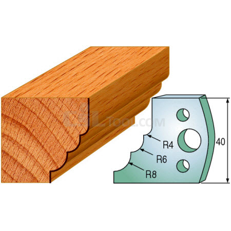 Pair of Universal Profile Knives 40 x 4mm 690.132
