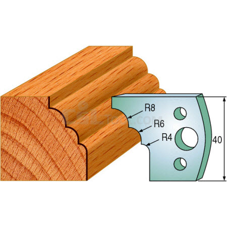 Pair of Universal Profile Knives 40 x 4mm 690.133