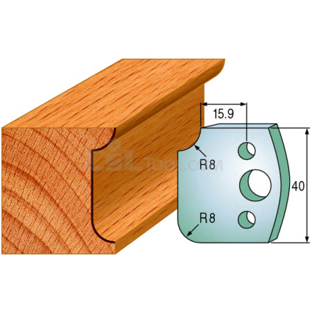 Pair of Universal Profile Knives 40 x 4mm 690.174