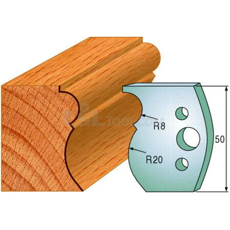 Pair of Universal Profile Knives 50 x 4mm 690.502