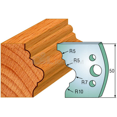 Pair of Universal Profile Knives 50 x 4mm 690.508
