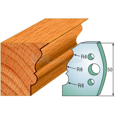 Pair of Universal Profile Knives 50 x 4mm 690.509