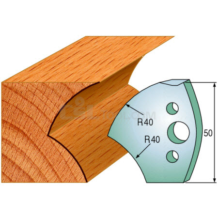 Pair of Universal Profile Knives 50 x 4mm 690.550
