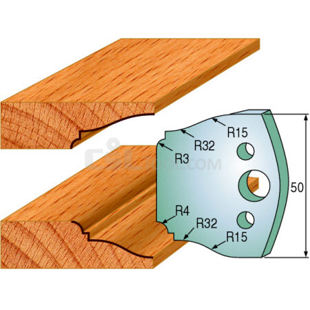 Pair of Universal Profile Knives 50 x 4mm 690.568