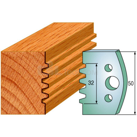 Pair of Universal Profile Knives 50 x 4mm 690.576