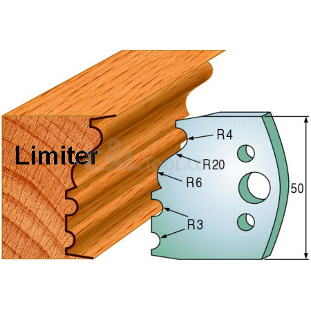 Pair of Universal Profile Limiters 50 x 4mm 691.513