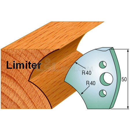 Pair of Universal Profile Limiters 50 x 4mm 691.550