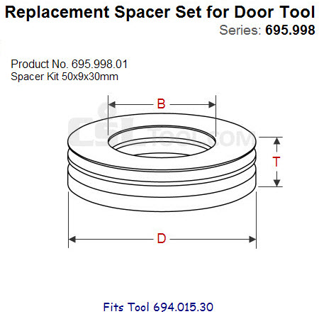Shim Sets for Spindle Tool 695.998.01