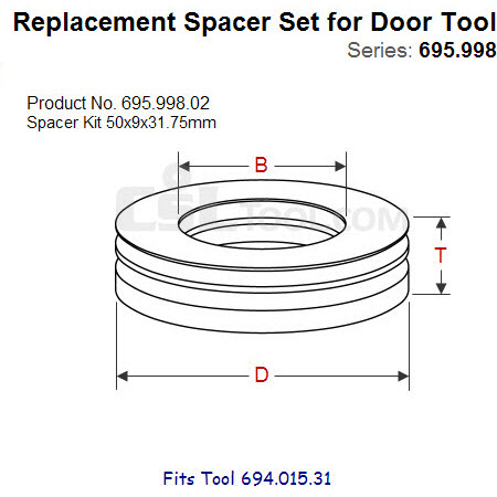 Shim Sets for Spindle Tool 695.998.02