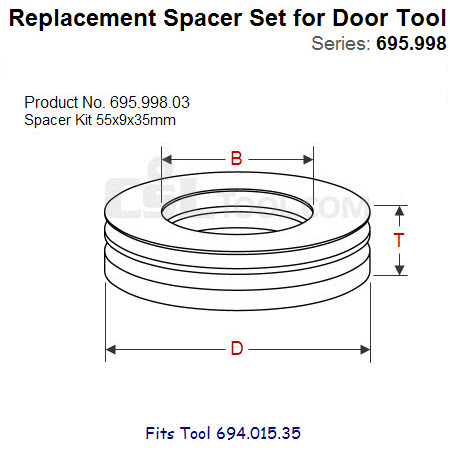 Shim Sets for Spindle Tool 695.998.03