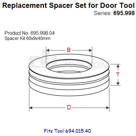 Shim Sets for Spindle Tool 695.998.04