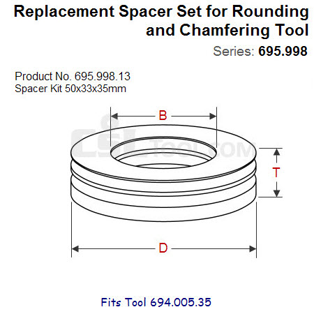 Shim Sets for Spindle Tool 695.998.13