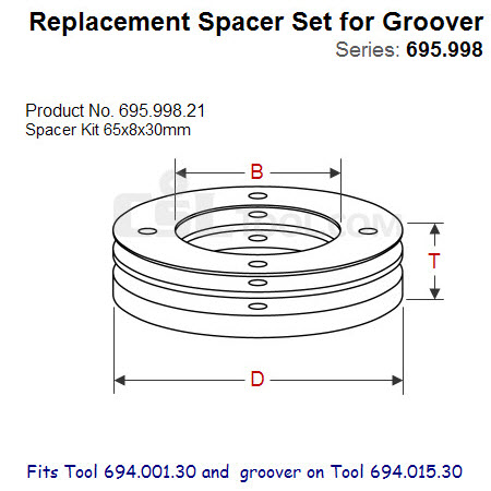 Shim Sets for Spindle Tool 695.998.21