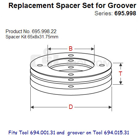 Shim Sets for Spindle Tool 695.998.22