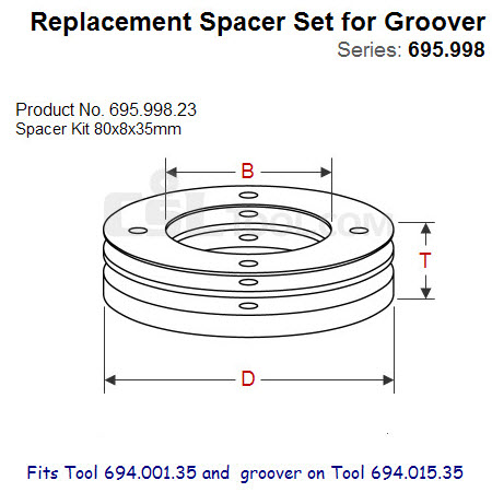 Shim Sets for Spindle Tool 695.998.23
