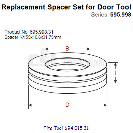 Shim Sets for Spindle Tool 695.998.31
