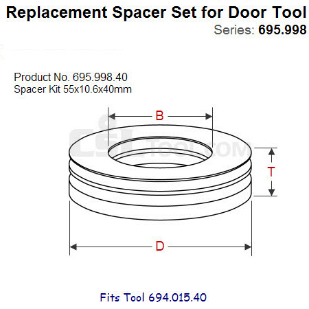 Shim Sets for Spindle Tool 695.998.40