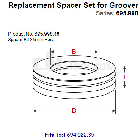 Shim Sets for Spindle Tool 695.998.48