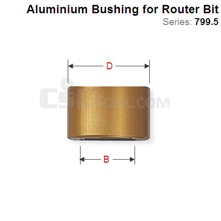 Aluminium Bushing for Grand Rebating Router Bit 799.503.00