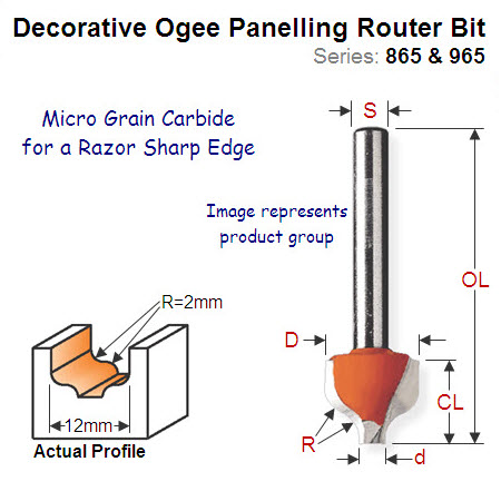 Premium Quality Decorative Ogee Bit 965.002.11