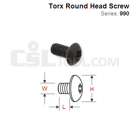 Torx Round Head Screw 990.075.00
