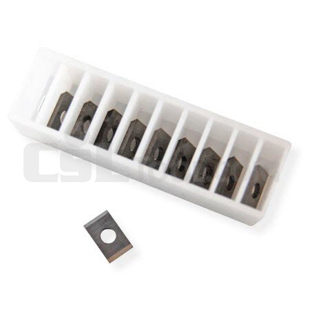 Box of 10 Reversable Carbide Knives 10 x 12 x 1.5mm with 2 Cutting Edges
