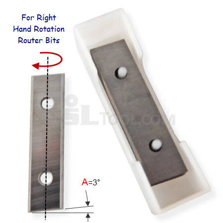 Box of 10 Splayed Knives 48.3 x 12 x 1.5 Right Hand Rotation