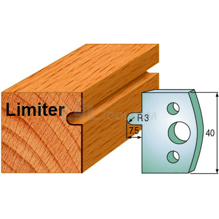 Pair of Universal Profile Limiters 40 x 4mm 691.010
