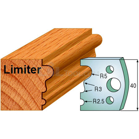 Pair of Universal Profile Limiters 40 x 4mm 691.033