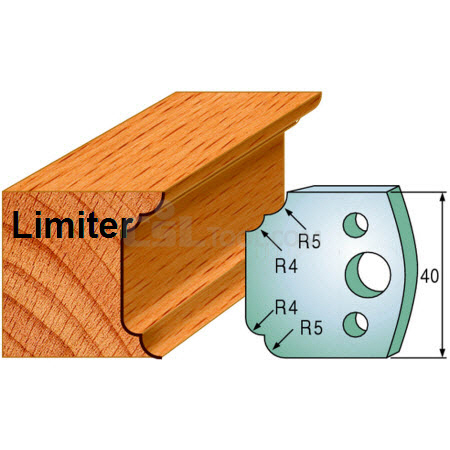 Pair of Universal Profile Limiters 40 x 4mm 691.042