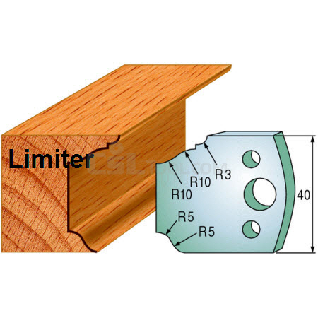 Pair of Universal Profile Limiters 40 x 4mm 691.079