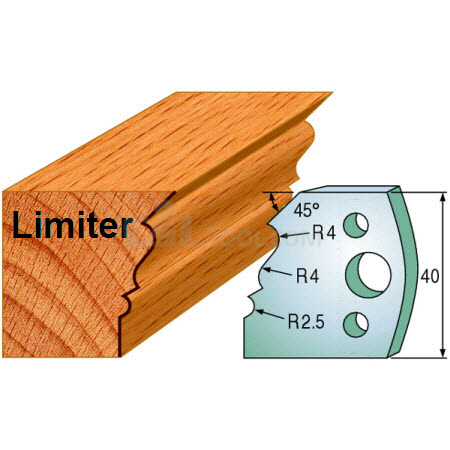 Pair of Universal Profile Limiters 40 x 4mm 691.107