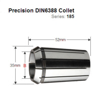 Premium Quality 8mm DIN6388 Precision Collet 185.080.00