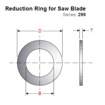 Reduction Ring for Saw Blade 30mm to 20mm 299.227.00