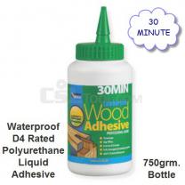 Lumberjack D4 30 Minute Polyurethane Wood Adhesive 750grm Bottle 30MINPU7