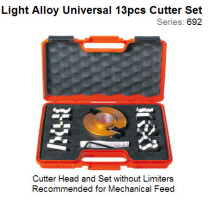 13 pcs. Multiprofile Set B with 100mm Dia. 31.75mm Bore Head without Limiters 692.013.14