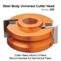 Steel Body 100mm Dia. 30mm Bore Universal Head without Limiters 692.101.30