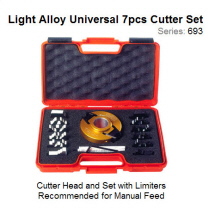 7 pcs. Multiprofile Set D with 120mm Dia. 50mm Bore Head with Limiters 693.013.06