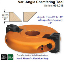 Adjustable Chamfer Cutter Head with Positive Stop 694.018.50