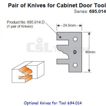 Pair of Knives for Cabinet Door Tool 695.014D