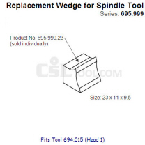 23mm Wedge for Spindle Tool 695.999.23