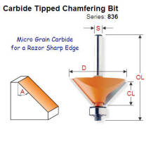45 degree Premium Quality Chamfering Bit 836.950.11