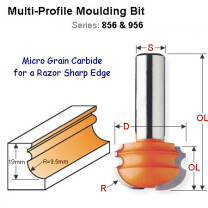 Premium Quality Multi-profiling Moulding System Bit 956.851.11