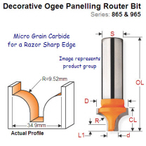 Premium Quality Decorative Ogee Bit 865.904.11