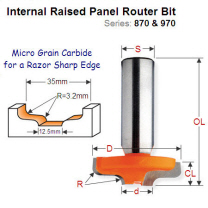 Premium Quality Door Stile Router Bit 970.504.11
