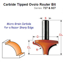 Premium Quality Ovolo Router Bit 927.660.11