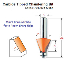 25 degree Premium Quality Chamfering Bit 736.190.11