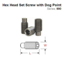 Hex Head Set Screw with Dog Point 990.065.00