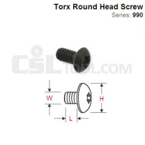 Torx Round Head Screw 990.075.00